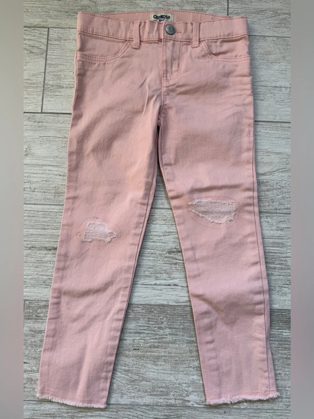 OshKosh B'gosh Light Pink Distressed Girls' Jeans